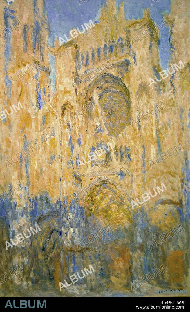 Claude Monet (1840-1926). Pintor impresionista francés. Catedral de Rouen, efecto del Sol, final del día,1892. Oleo sobre lienzo (100 x 65 cm). Museo Marmottan Monet. París. Francia.