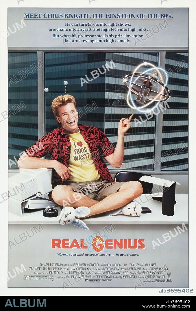 VAL KILMER in REAL GENIUS, 1985, directed by MARTHA COOLIDGE. Copyright TRISTAR PICTURES.