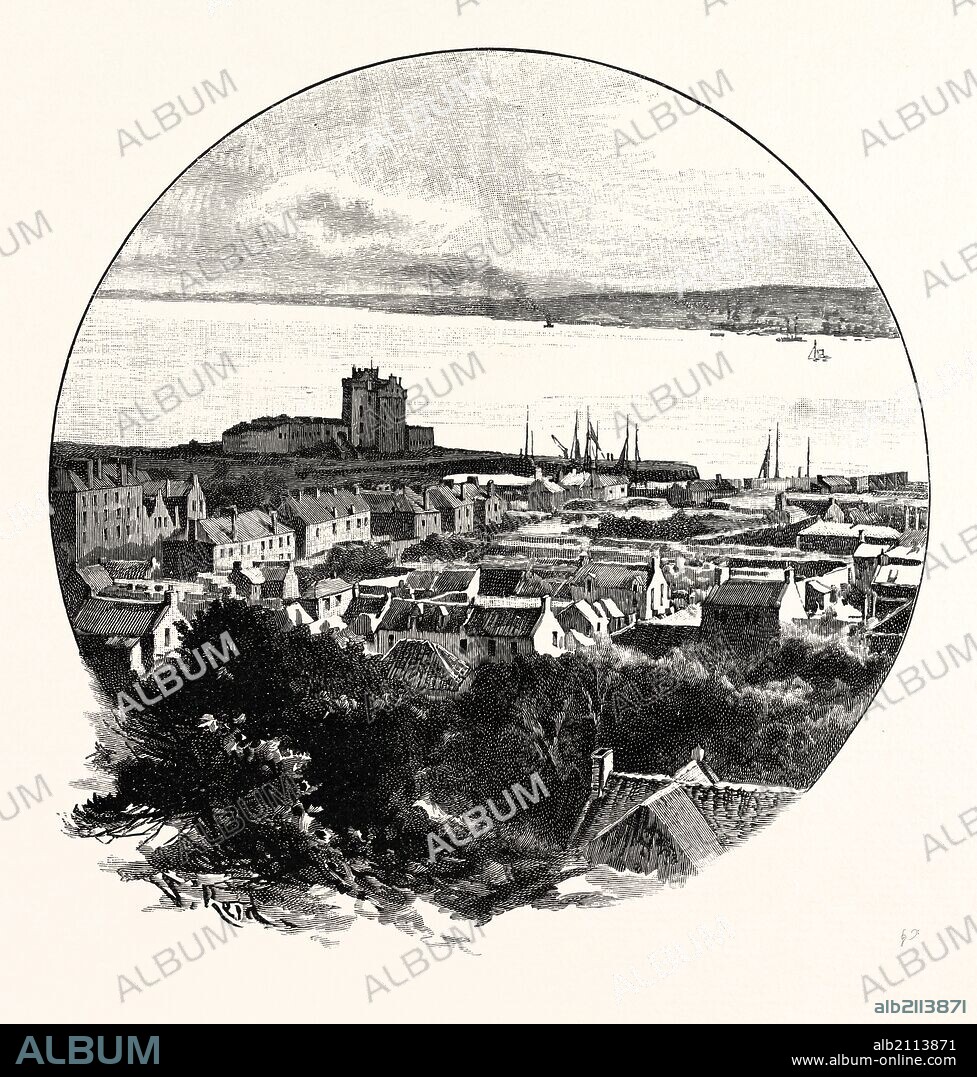 DUNDEE, FROM BROUGHTY FERRY, UK. Dundee, officially the City of Dundee, is the fourth-largest city in Scotland.