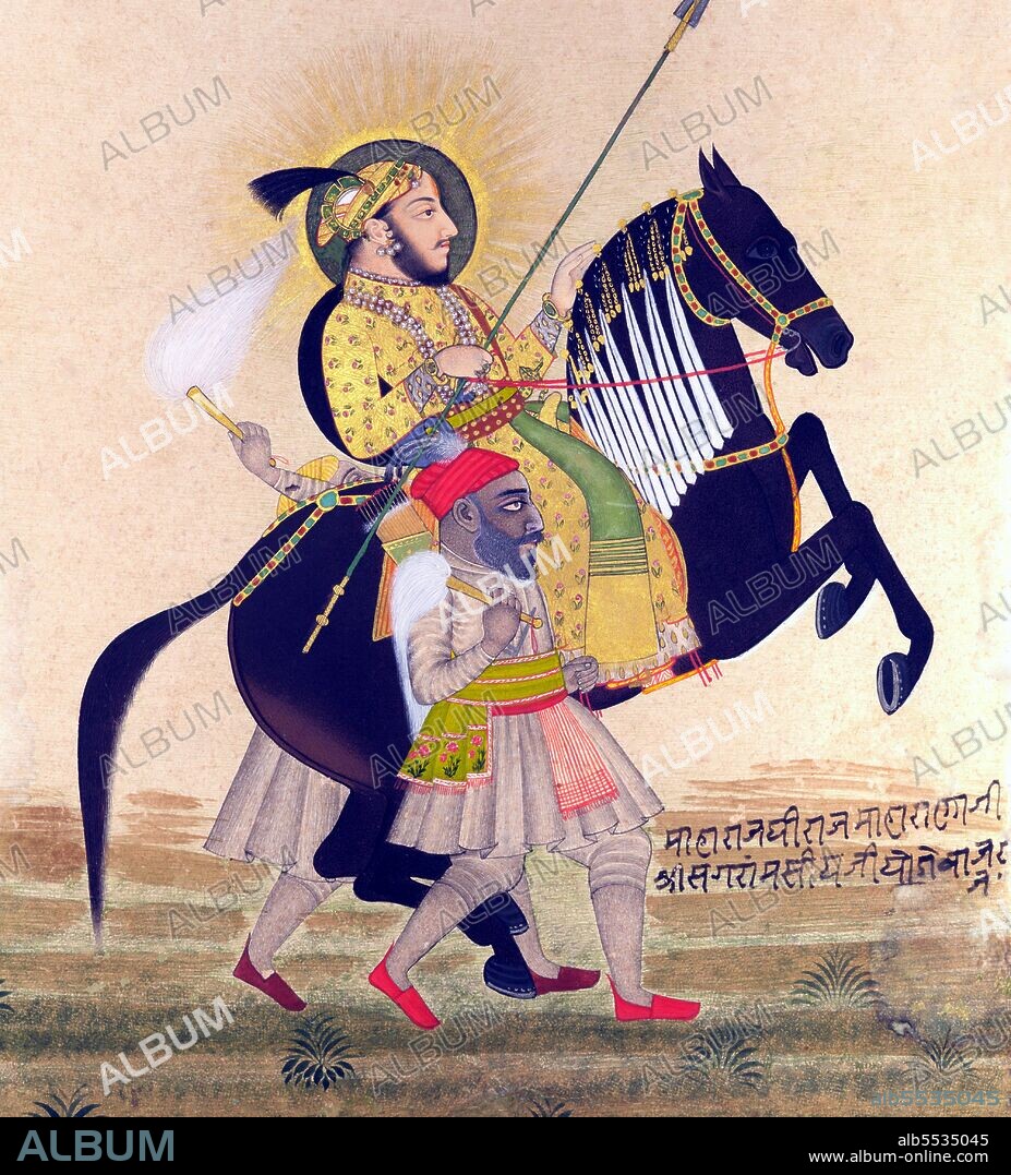 Commonly known as Rana Sanga, the Rajput Maharana Sangram Singh (born April 12, 1484) was the ruler of Mewar, which was located within the geographic boundaries of present-day India's modern state of Rajasthan. He ruled between 1509 and 1527. A scion of the Sisodia clan of Suryavanshi Rajputs, Rana Sanga succeeded his father Rana Raimal as king of Mewar in 1509. He fought against the Mughals in the Battle of Khanwa, which ended with Mughal victory, dying shortly thereafter, on March 17, 1527.