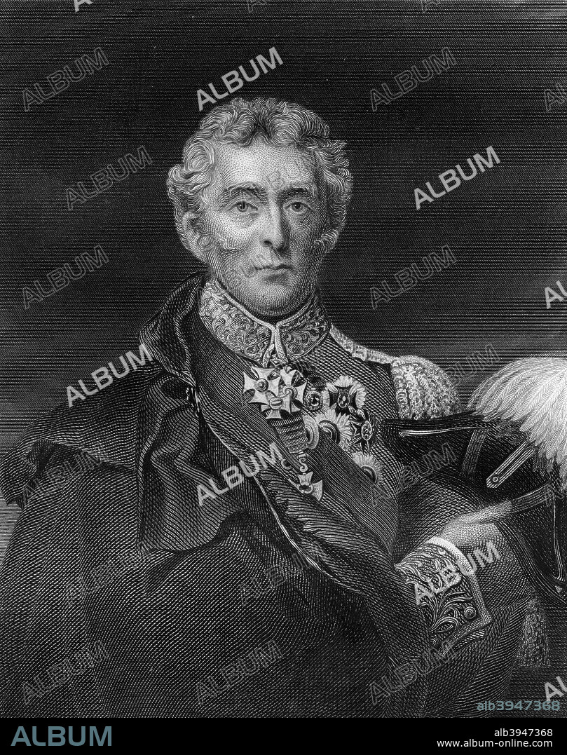 Arthur Wellesley, 1st Duke of Wellington, British soldier and statesman, 19th century. Anglo-Irish Wellington (1769-1852) was Governor of Mysore, 1799-1805. He was rewarded with a knighthood on his return to England in 1805. In 1808 he was sent to aid the Portugese against the French, and became chief of command in the Peninsula campaign. His military career culminated in his defeat of Napoleon at Waterloo, 18 June 1815.