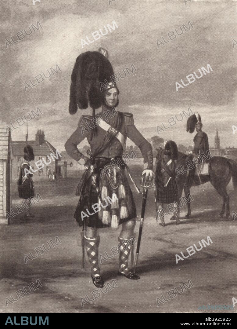 'The 93rd (Sutherland) Highlanders (Review Order)', c1820-1870, (1909). After Henry Martens (c1790-1868). From British Military Prints, by Ralph Nevill. [The Connoisseur, London, 1909].