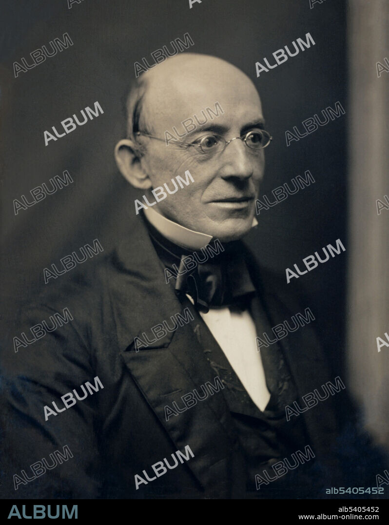 William Lloyd Garrison (1805-1879) was an American abolitionist, journalist, suffragist, and social reformer. Garrison was best known for his anti-slavery newspaper The Liberator, which he founded in 1831. Daguerreotype photograph created ca. 1850.