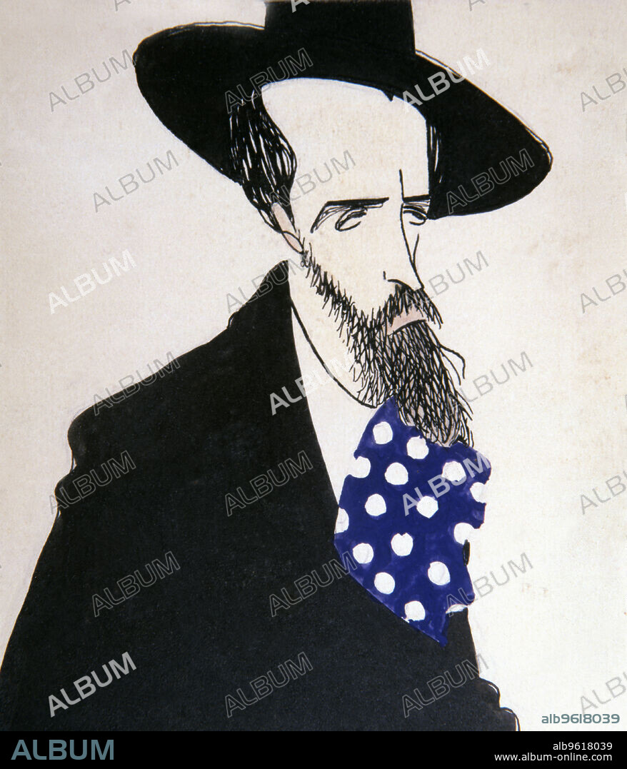 Ignasi Iglesias (1871-1928), Spanish playwright in Catalan language, caricature of Luis Bagaría.