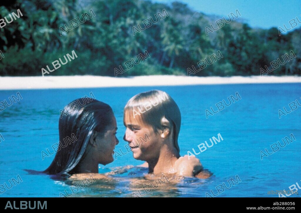 BROOKE SHIELDS y CHRISTOPHER ATKINS en EL LAGO AZUL, 1980 (THE BLUE LAGOON), dirigida por RANDAL KLEISER. Copyright INDEPENDENT.