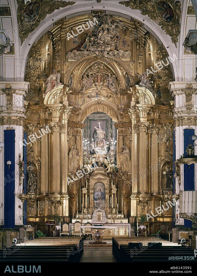 JAIME BORT Y MELIA. RETABLO MAYOR DE LA IGLESIA DE LA MERCED DE MURCIA - SIGLO XVIII.