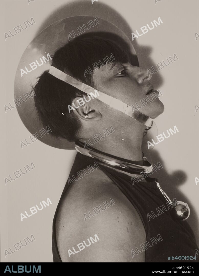 MARIANNE BRANDT. Self-Portrait with Jewellery for the Metallic Festival.