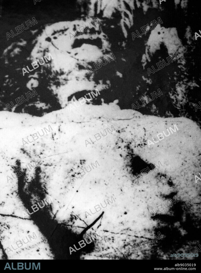 Photograph of the remains of Catherine Eddowes. Catherine "Kate" Eddowes (1842-1888) a victim of Jack the Ripper, an unidentified serial killer believed to have been active in and around the Whitechapel district of London in 1888.