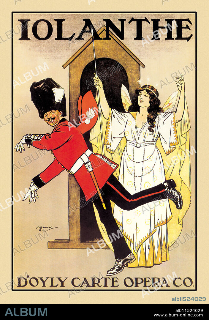 HENRY MATTHEW BROCK. Iolanthe, or, The Peer and the Peri  is a comic opera with music by Arthur Sullivan and libretto by W. S. Gilbert. It is one of the Savoy operas and is the seventh collaboration of the fourteen between Gilbert and Sullivan.  Iolanthe was first produced in London at the Savoy Theatre, on 25 November 1882, three days after Patience closed, and ran for 398 performances.  The story concerns a band of immortal fairies who find themselves at odds with the House of Peers. The opera satirises many aspects of British government and law.