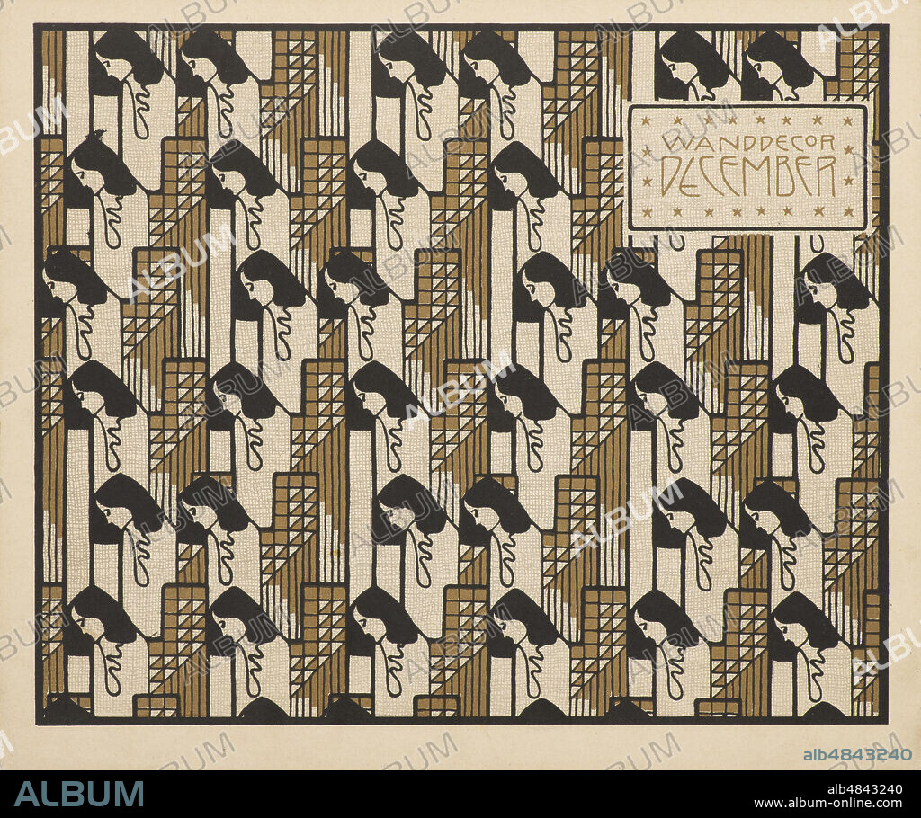 KOLOMAN MOSER. Wall decoration December.