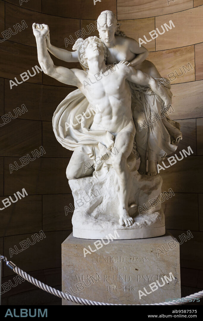Mercurio y Psique, Reinhold Begas, Alte Nationalgalerie ,Antigua Galería Nacional, Isla de los Museos, Berlin, Alemania, europe.