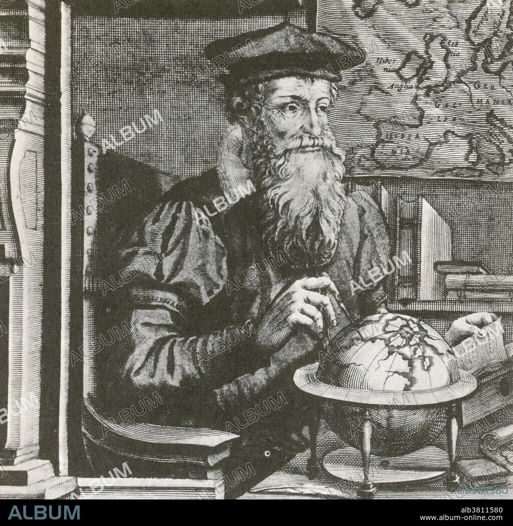 Gerardus Mercator (March 5, 1512 - December 2,1594) was a Flemish cartographer. He was born Gerard de gemor or de Cremer (Mercator is the Latinized form of his name). Mercator's map-making began when he produced a map of Palestine in 1537. In 1538 he produced a map of the world and a map of Flanders in 1540. He was appointed Court Cosmographer to Wilhelm, Duke of JÃ¼lich-Cleves-Berg in 1564. He constructed a new chart and first used it in 1569. The Mercator projection is a cylindrical map projection. It became the standard map projection for nautical purposes because of its ability to represent lines of constant course, known as rhumb lines or loxodromes, as straight segments. While the linear scale is equal in all directions around any point, thus preserving the angles and the shapes of small objects (which makes the projection conformal), the Mercator projection distorts the size and shape of large objects, as the scale increases from the Equator to the poles, where it becomes infinite. In 1570 Mercator took the word atlas to describe a collection of maps, and encouraged Abraham Ortelius to compile the first modern world atlas, Theatrum Orbis Terrarum. He produced his own atlas in a number of parts, the first of which was published in 1578. He died in 1594 at the age of 82.