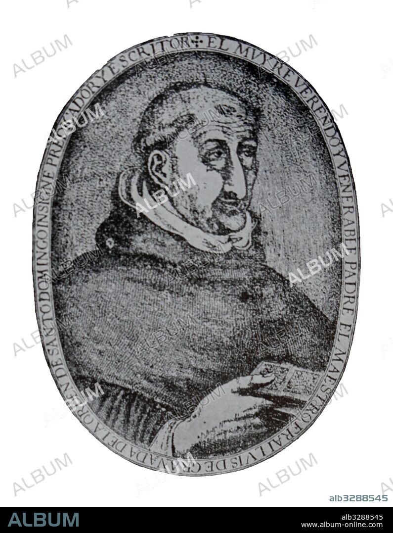 Portrait of Louis of Granada (1505-1588) a Dominican friar. Dated 16th Century.