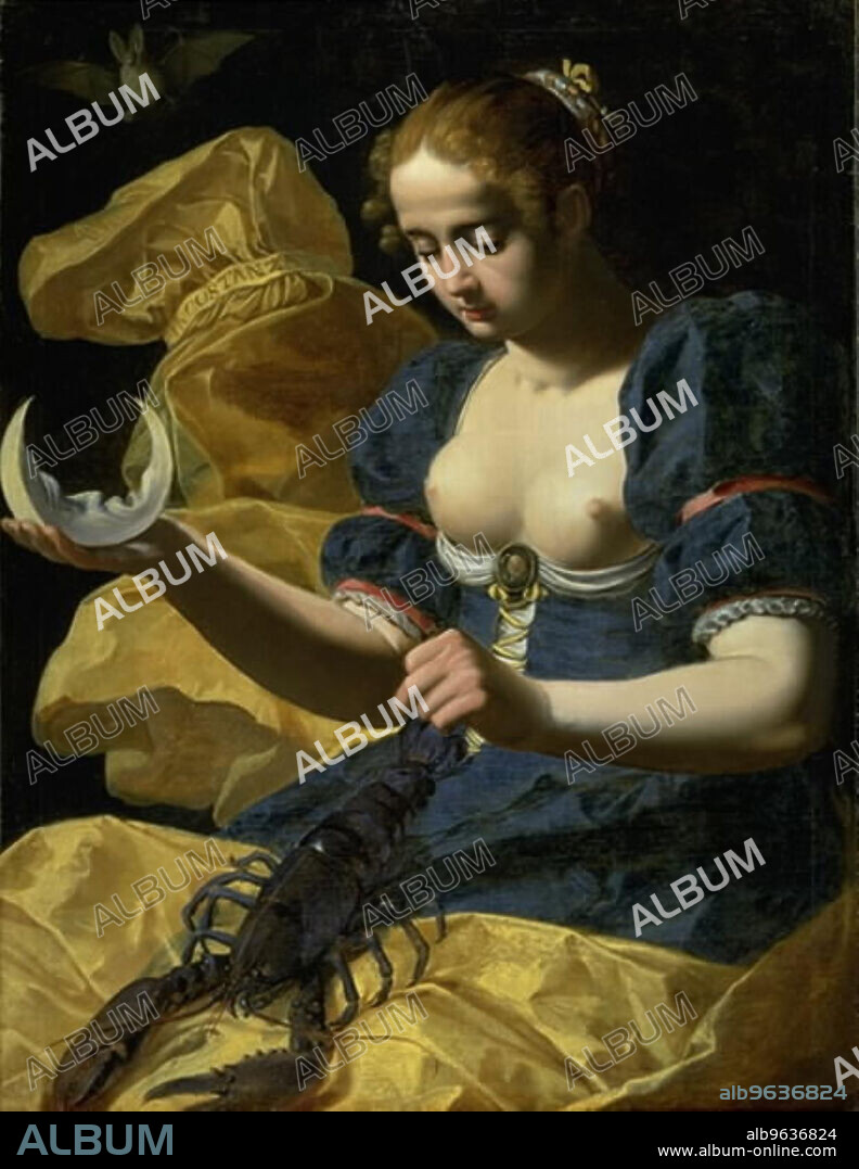 ABRAHAM JANSSENS. Incostanza - An Allegory of Fickleness. The Motif is based on Cesare Ripa's manual of allegorical figures, 1615-1618. Earlier ascribed to Gerard van Honthorst (1592 – 1656).
