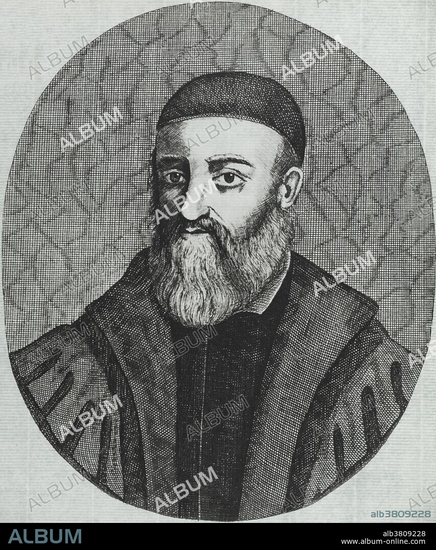 Gabriele Falloppio (1523-1562) was one of the most important anatomists and physicians of the sixteenth century. Falloppio's work dealt mainly with the anatomy of the head. His contributions to the anatomy of the bones and muscles were very valuable. He studied the reproductive organs in both sexes, and described the Fallopian tube, which leads from the ovary to the uterus and now bears his name. The aqueductus Fallopii, the canal through which the facial nerve passes after leaving the auditory nerve, is also named after him.