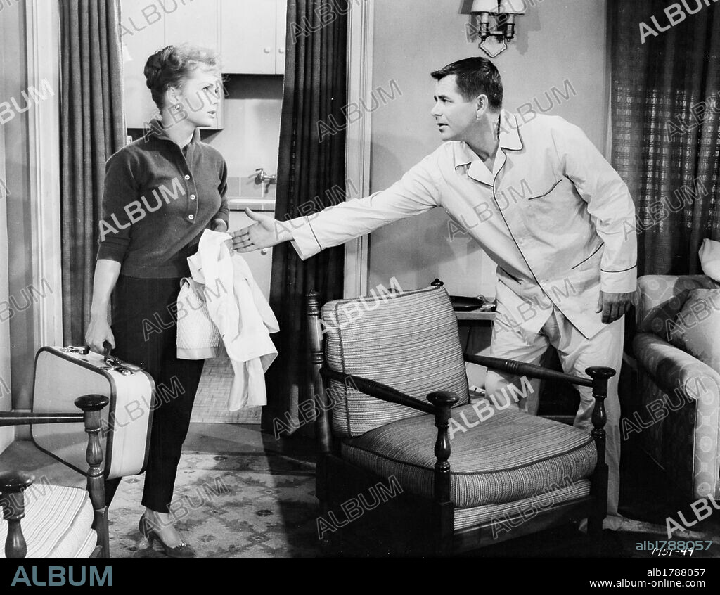 DEBBIE REYNOLDS and GLENN FORD in IT STARTED WITH A KISS, 1959, directed by GEORGE MARSHALL. Copyright M.G.M.