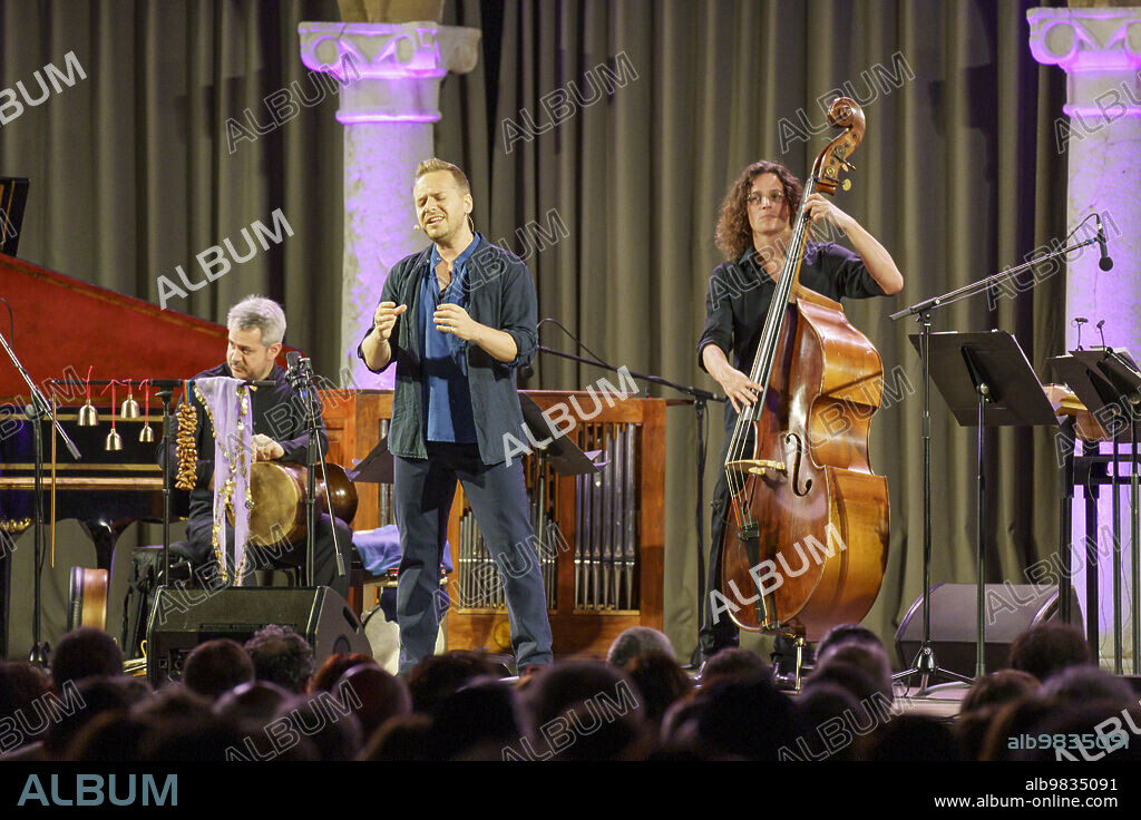 Christina Pluhar with the Arpeggiata and Maria del Mar Bonet, Pollensa festival, Majorca, Balearic Islands, Spain.