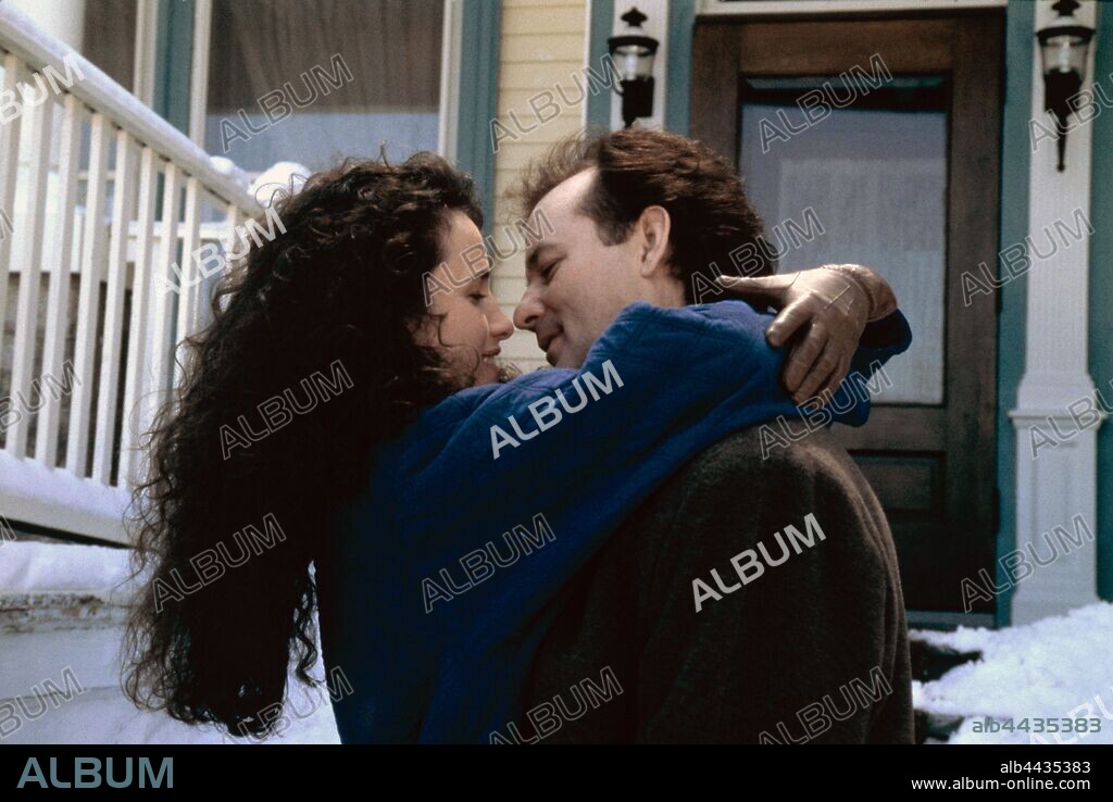 ANDIE MacDOWELL und BILL MURRAY in ... UND TÄGLICH GRÜSST DAS MURMELTIER, 1993 (GROUNDHOG DAY), unter der Regie von HAROLD RAMIS. Copyright COLUMBIA TRISTAR.