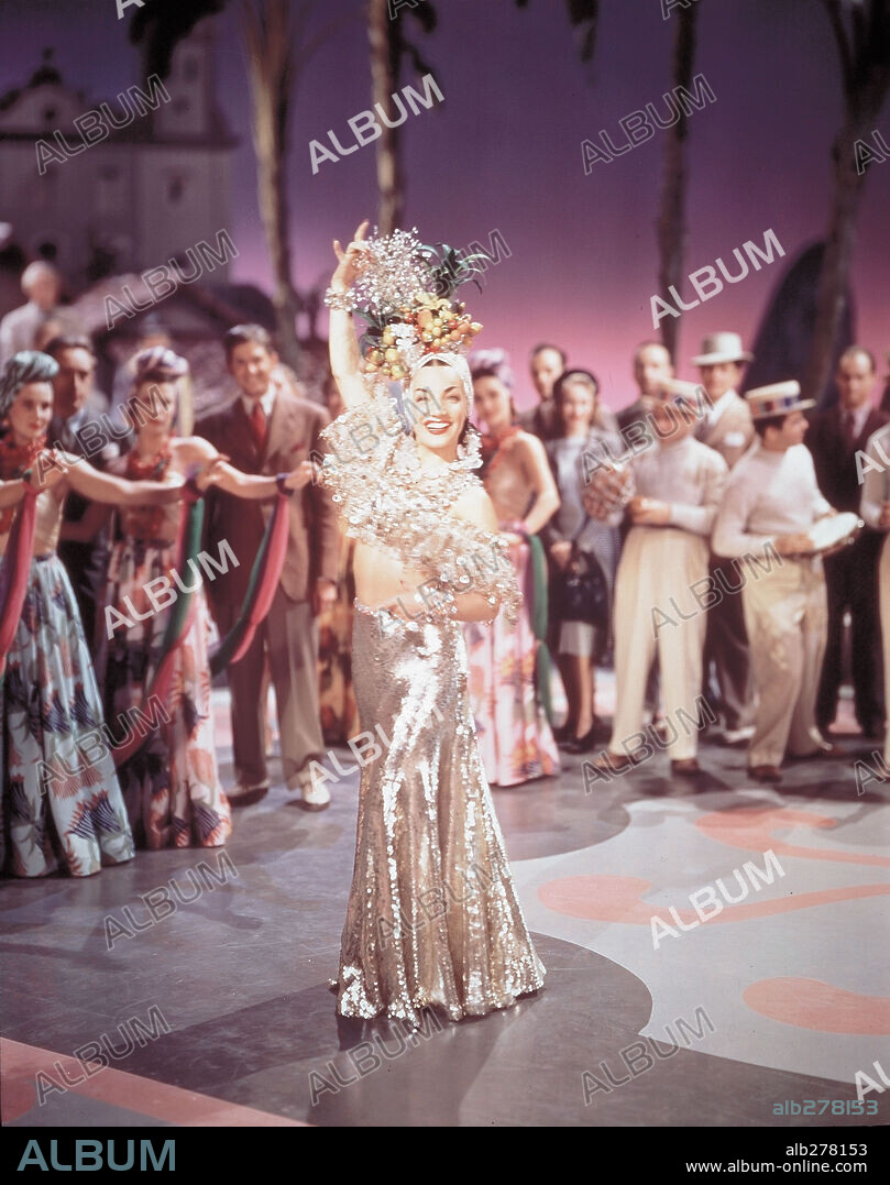 CARMEN MIRANDA in THAT NIGHT IN RIO, 1941, directed by IRVING CUMMINGS. Copyright 20TH CENTURY FOX.