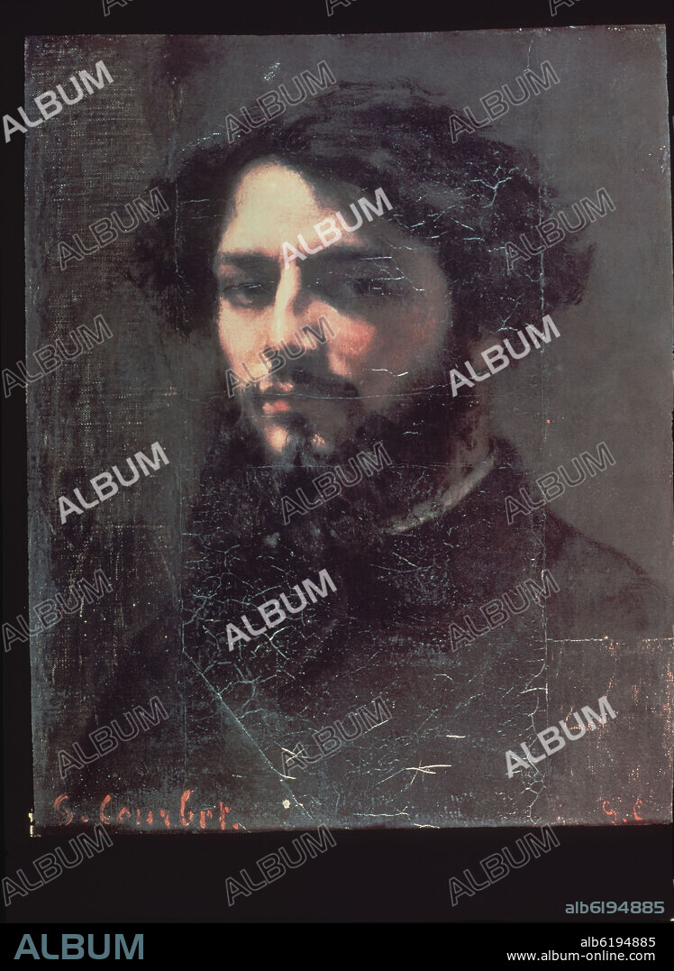 GUSTAVE COURBET. French school. Self portrait. Besançon, museum of fine-arts.