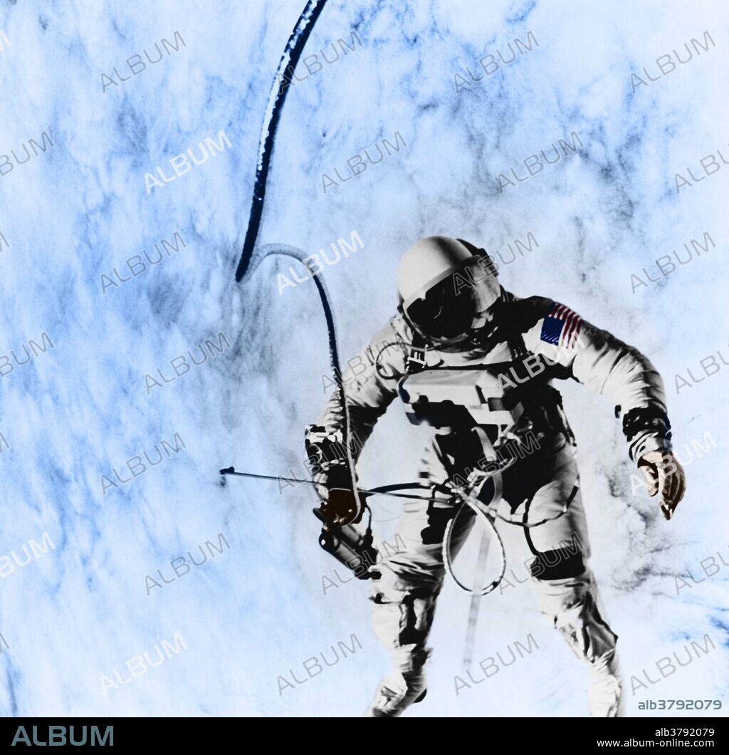 Astronaut Edward H. White II became the first American to egress his spacecraft while in orbit on the Gemini 4 mission of June 1965.