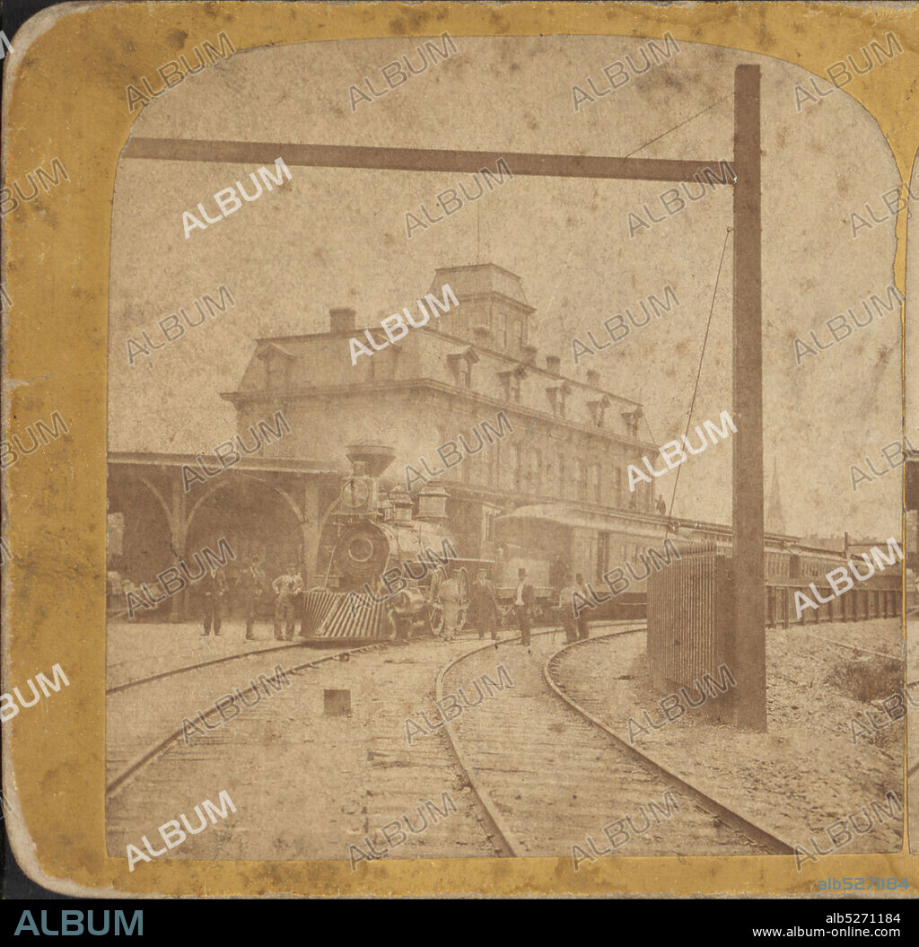 Train station, Syracuse, New York., Judd, M. E. (Myron E.), 1875, New York (State), Syracuse (N.Y.).