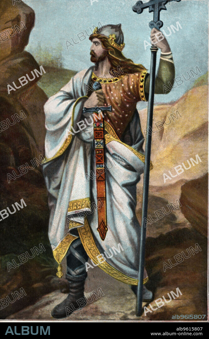 Don Pelayo (699-737), King of Asturias, he fought the Muslims in the battles of Guadalete and Covadonga.