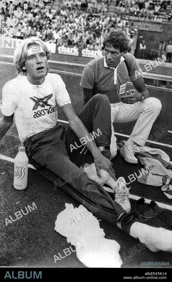 GÖTEBORG 1983-07-27 . Viljo Nousiainen and Patrik Sjöberg in an 1983 filer. Former High Jumper Patrik Sjoberg reveals in a new biography that he was sexually molested by his step father and trainer Viljo Nousiainen. The events started when Sjoberg was 10 years old and occurred for several years. Patrik Sjoberg (born 5 January 1965 in Gothenburg, is a former Swedish high jumper and previous world record holder as well as Olympic bronze medalist.. Foto: Urban Brådhe / GT / SCANPIX / kod 75073. ** OUT AFTONBLADET **.