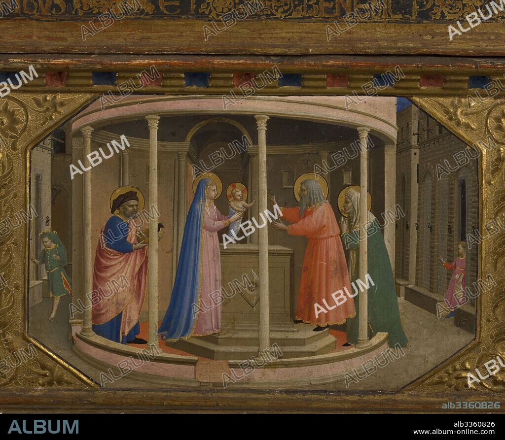 FRA ANGELICO. The Presentation in the Temple (The Annunciation retable with 5 Predella scenes).