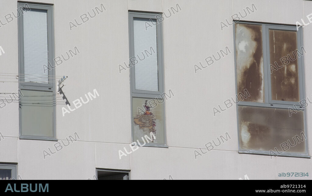 Parla (Madrid), 15/02/2016. Barrio de Leguario, calle Toledo 15. Edificio Ocupado. Foto: de san Bernardo Archdc.