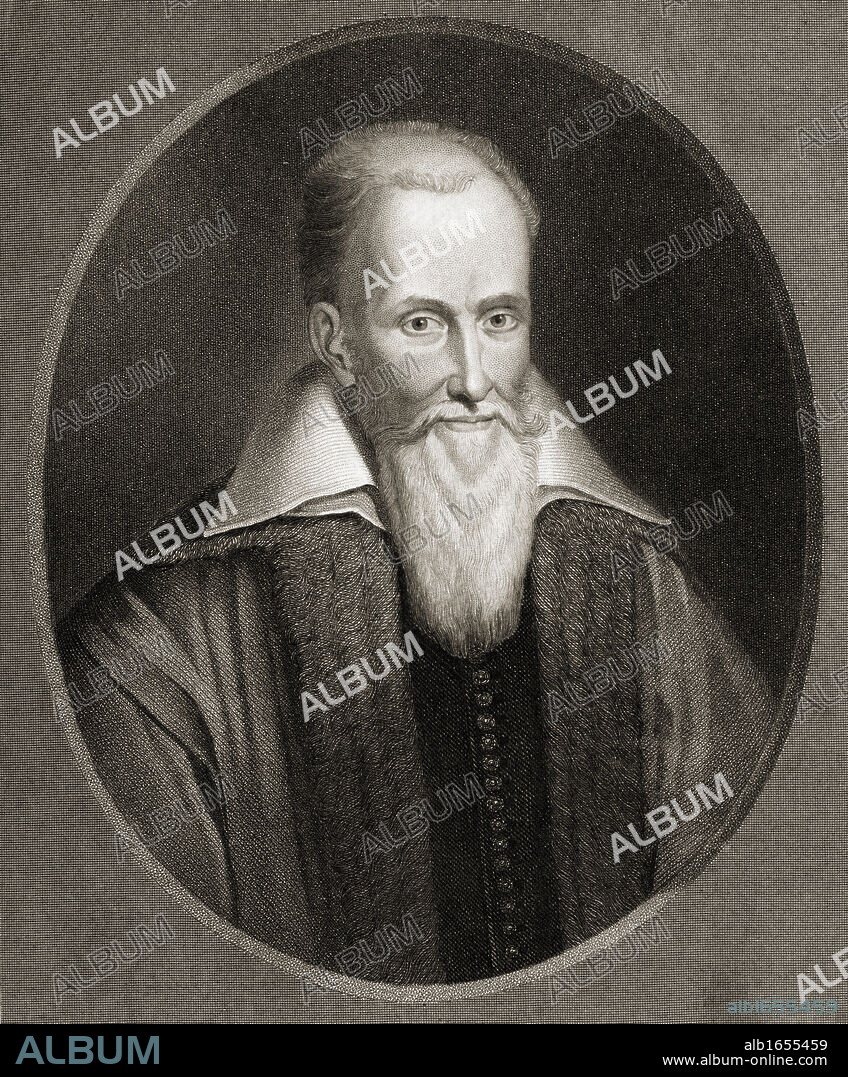 Joseph Justus Scaliger 1540-1609. Dutch philologist and historian. From the book 'Gallery of Portraits' published London 1833.