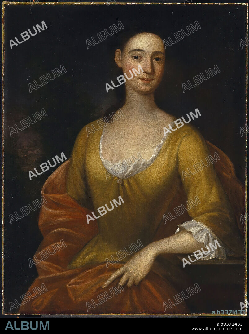 Portrait of a Woman, possibly Mrs. James [Hester Stanton Plaisted] Gooch, John Smibert, American, 1688-1751, Oil on canvas, 1730, 35 9/16 x 27 11/16 in., 90.3 x 70.4 cm, colonial, English, painting, Person, portrait, seated, woman.