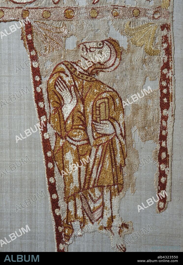San Odon de Cluny banner, 12th century, Linen.