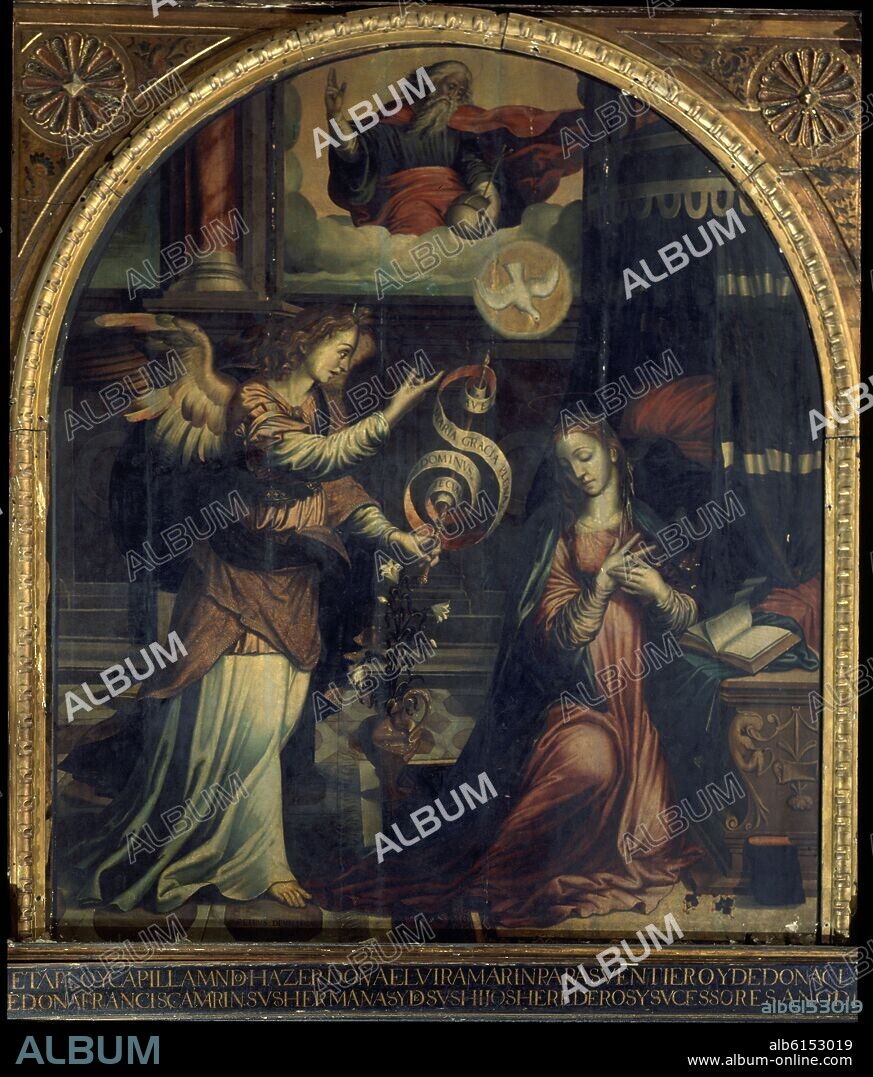 PEDRO DE VILLEGAS MARMOLEJO. ANUNCIACION - SIGLO XVI.