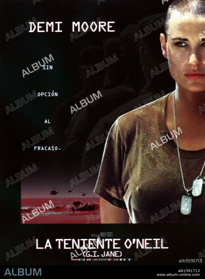 Poster of G. I. JANE, 1997, directed by RIDLEY SCOTT. Copyright HOLLYWOOD PICTURES.