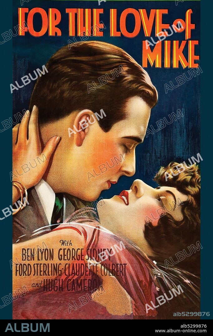 Kiss.  For the Love of Mike (originally titled Hell's Kitchen) is a 1927 American silent romantic drama film. Directed by Frank Capra, it starred Claudette Colbert (in her film debut) and Ben Lyon..