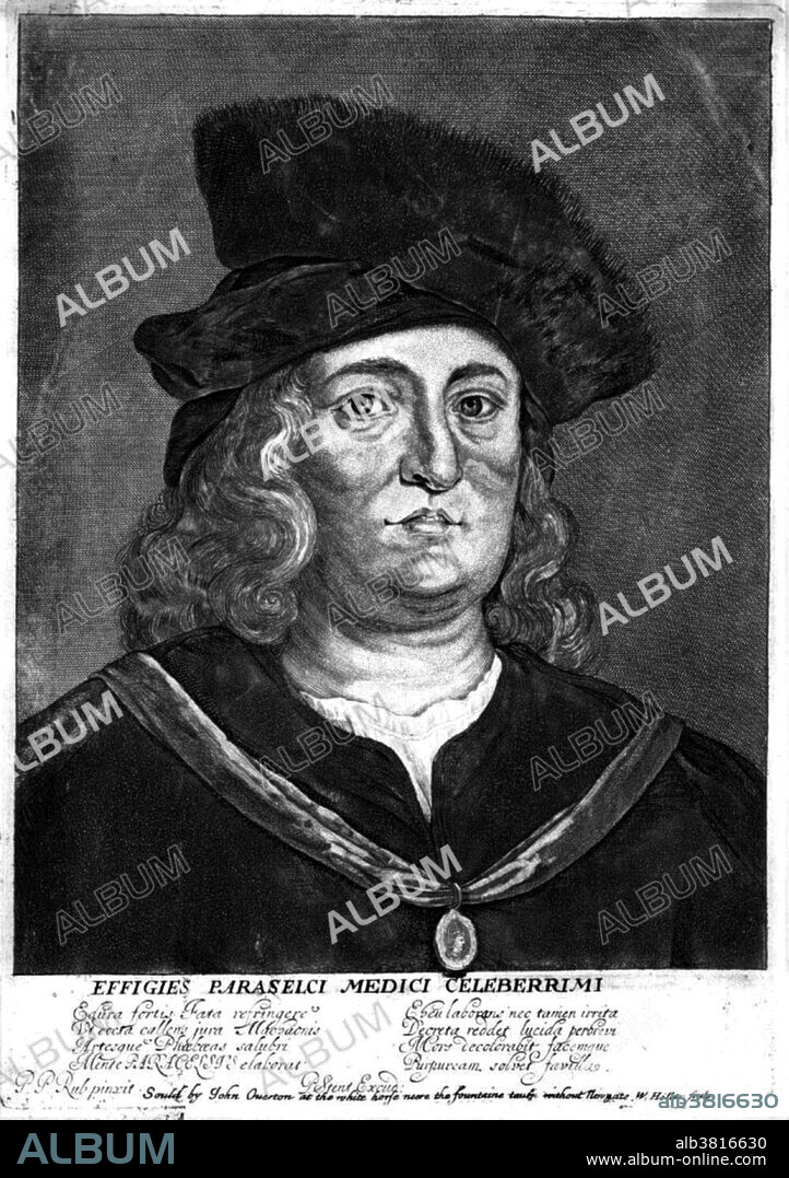 Paracelsus (Philippus Aureolus Theophrastus Bombastus von Hohenheim, November 11 or December 17, 1493 - September 24, 1541) was a Swiss Renaissance physician, botanist, alchemist, astrologer, and general occultist. His motto was "Let no man belong to another who can belong to himself." He held a natural affinity with the Hermetic, Neoplatonic, and Pythagorean philosophies central to the Renaissance. He devoted several sections of his writings to the construction of astrological talismans for curing disease, providing talismans for various maladies as well as talismans for each sign of the Zodiac. He pioneered the use of chemicals and minerals in medicine. He wandered Europe, Africa and Asia Minor, in the pursuit of hidden knowledge. He revised old manuscripts and wrote new ones. He died in 1541, at the age of 48, of natural causes. The movement of Paracelsianism was seized upon by many wishing to subvert the traditional Galenic physics, and his therapies became more widely known and used.