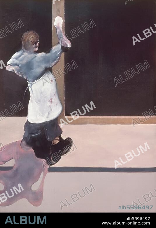 FRANCIS BACON. Bacon, Francis. 1909-1992. "Triptych, March 1974" (Triptychon, März 1974). Linke Tafel. Öl auf Leinwand, je Tafel 198 × 147,5 cm. Madrid, Privatsammlung.