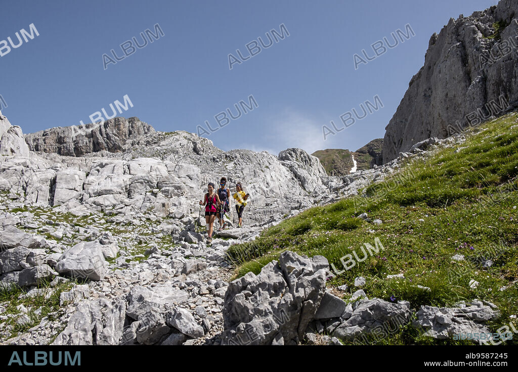 Calcareous labyrinth of Pico de Aspe, Aisa Valley, Jacetania, Huesca, Spain.