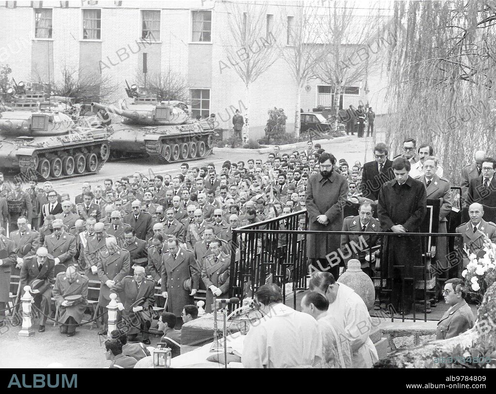 Military mass in the Brunete armored division on the Day of the Immaculate Conception in 1982.