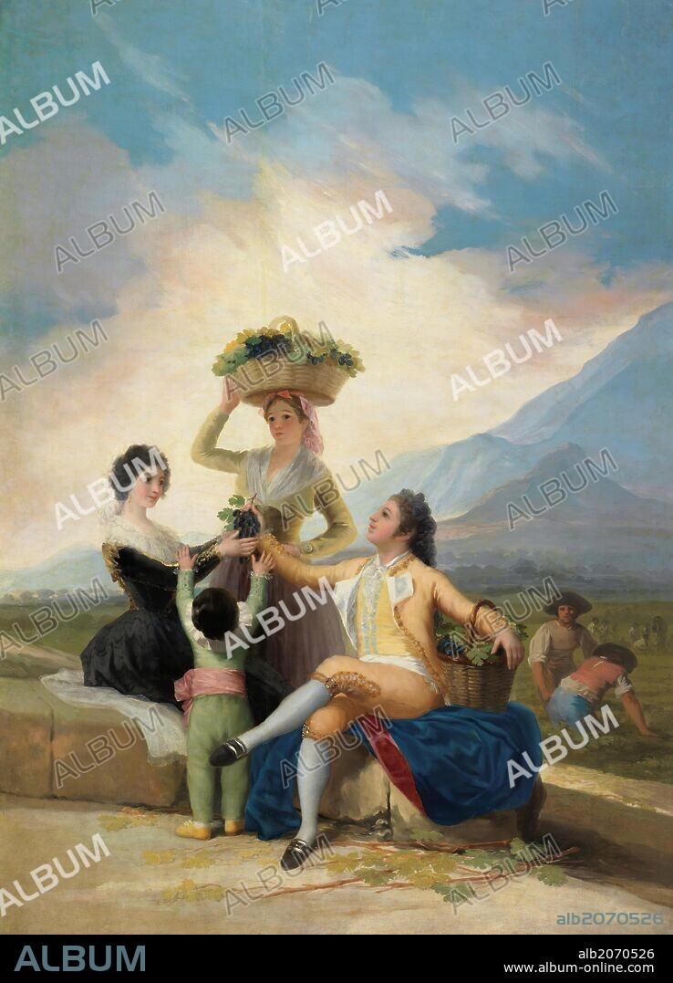 Francisco de Goya y Lucientes / 'La vendimia, o El Otoño', 1786, Escuela Española, Óleo sobre Lienzo, 267,5 cm x 190,5 cm, P00795.
