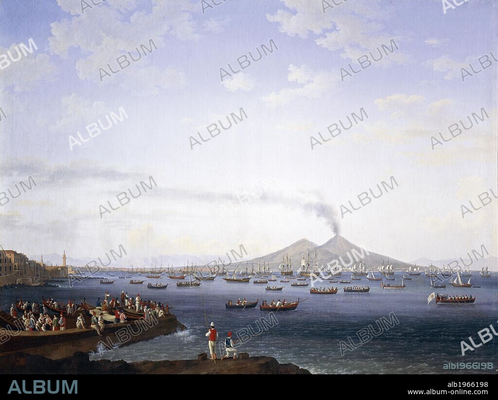 The return of the fleet from Algeria to the Bay of Naples, by Jacob Philipp Hackert (1737-1807), oil on canvas.