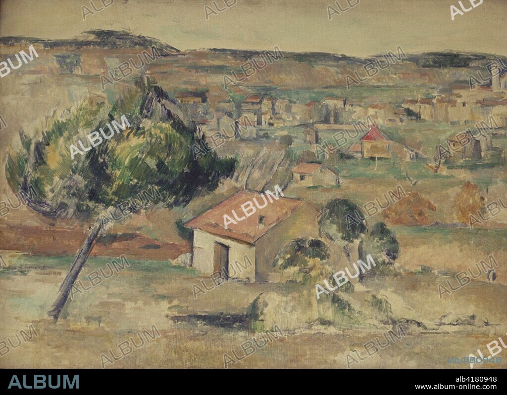 CEZANNE PAUL (1839-1906). CEZANNE , PAUL PINTOR FRANCES . 1839 - 1906 " LLANURA PROVENZAL " , OLEO 1878 COLECCION PARTICULAR . SUIZA.