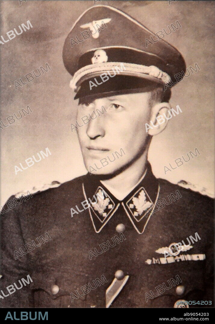 Reinhard Heydrich (1904 - 1942) German SS and police official during the Nazi era and a principal architect of the Holocaust. He was chief of the Reich Security Main Office. He served as president of the International Criminal Police Commission (ICPC, later known as Interpol) and chaired the January 1942 Wannsee Conference which formalised plans for the "Final Solution to the Jewish Question"--the deportation and genocide of all Jews in German-occupied Europe.