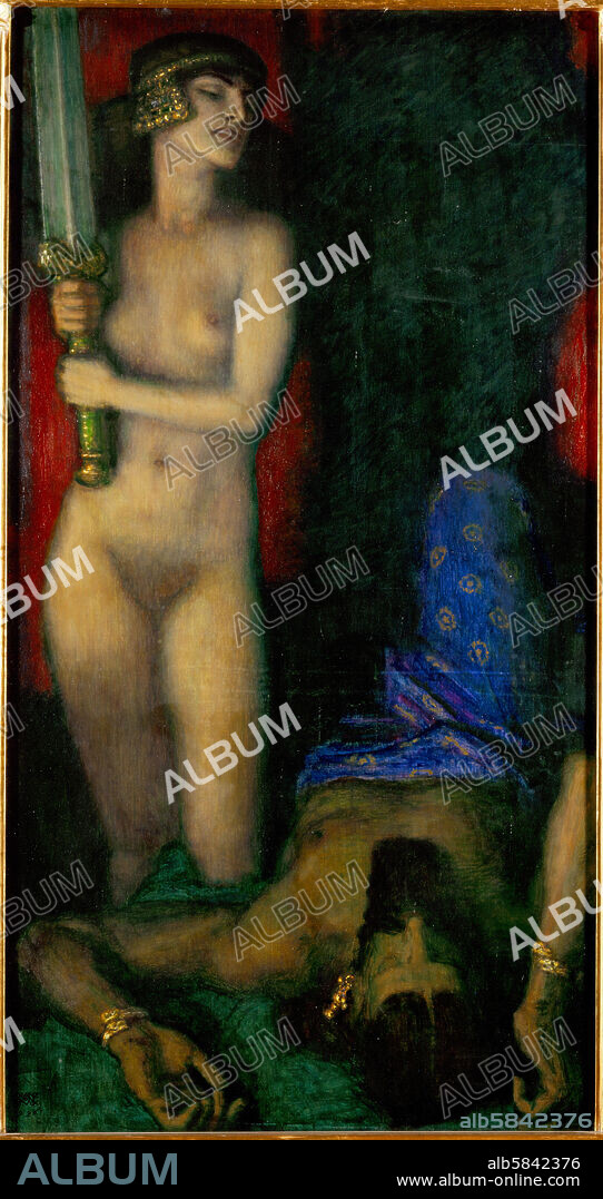 FRANZ VON STUCK. Judith and Holofernes. Oil on canvas (1926).