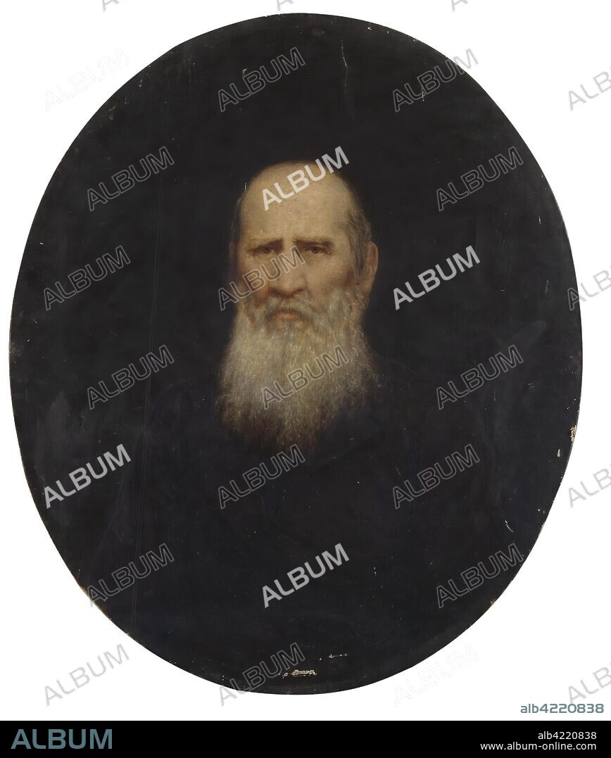 VLADIMIR AFANASYEV (? ). 'Portrait of the Merchant D.F.Hotuntsov'. Russia, 1878. Dimensions: 73,2x61,7 cm.