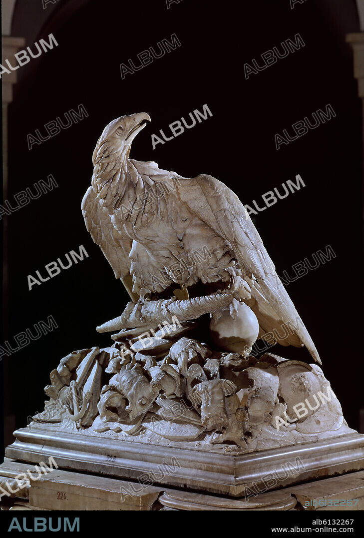 AUTOR LIBRE 01307. ALEGORIA DE LA APOTEOSIS DE CLAUDIO-MARMOL BLANCO S II.