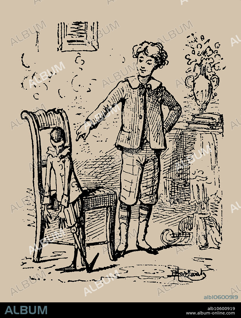 ENRICO MAZZANTI. Illustration für "Le avventure di Pinocchio. Storia di un Burattino" von Carlo Collodi.
