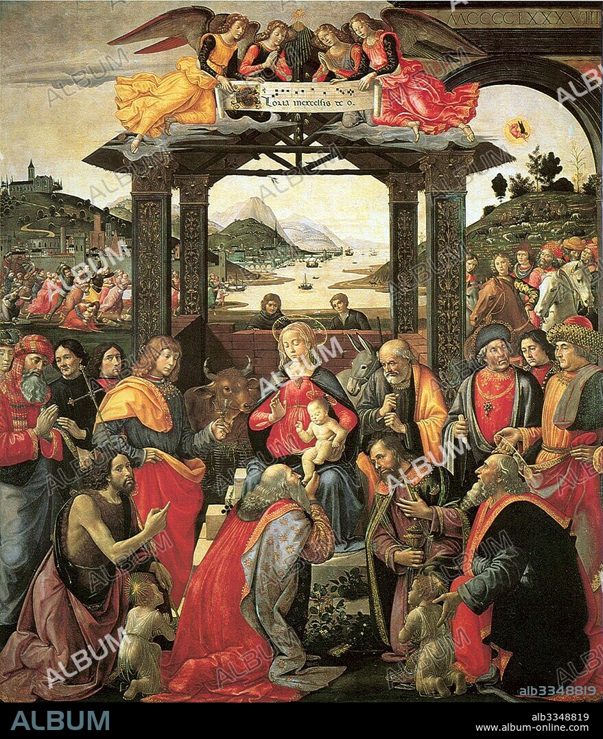 DOMENICO GHIRLANDAIO (circle). The Adoration of the Magi.