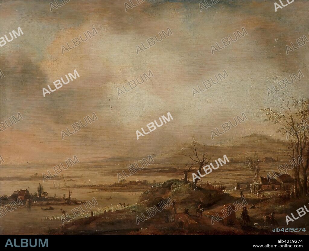 PHILIPS WOUWERMAN. 'Dutch Coast'. Holland, Circa 1660. Dimensions: 30,5x39 cm.